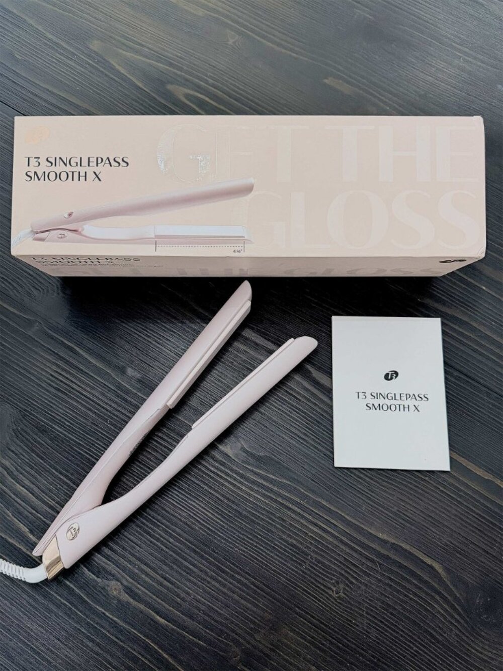 T3 SinglePass Smooth X 1¼" Flat Iron Hair Straightener NEW OPEN BOX TESTED MINT